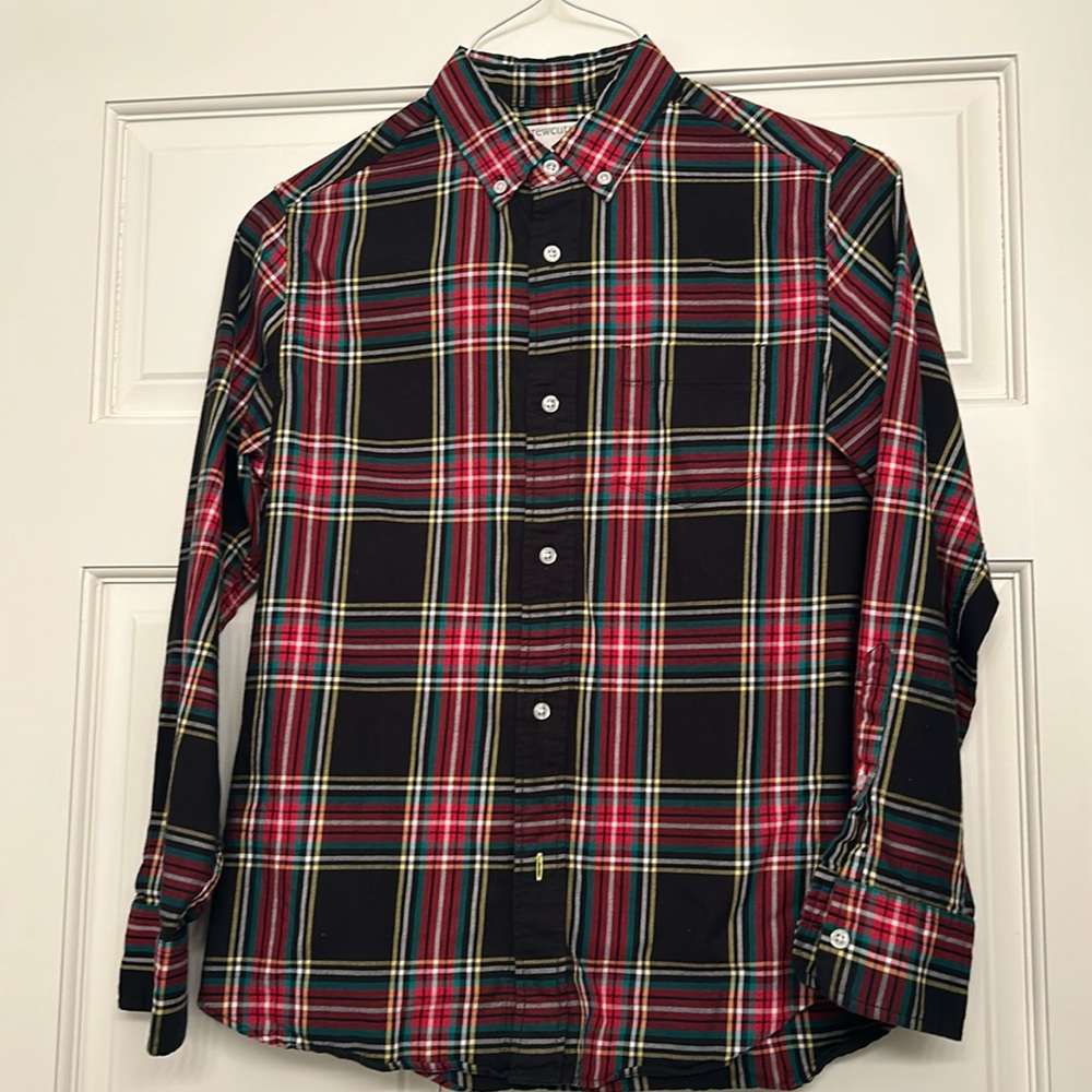 Like new crew cuts plaid shirt great for holiday boys size 12 crew cuts